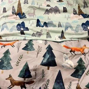 Crib sheets: only used for photo shoot